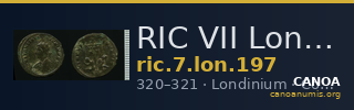 RIC VII Londinium 197 — CANOA