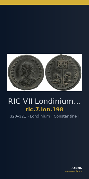 RIC VII Londinium 198 — CANOA