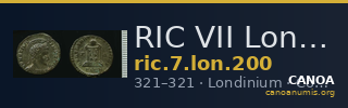 RIC VII Londinium 200 — CANOA
