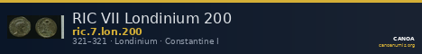 RIC VII Londinium 200 — CANOA