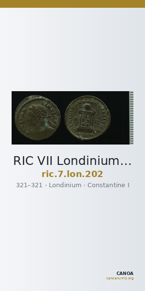 RIC VII Londinium 202 — CANOA