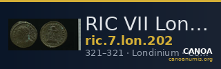 RIC VII Londinium 202 — CANOA
