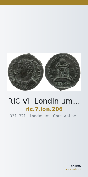 RIC VII Londinium 206 — CANOA