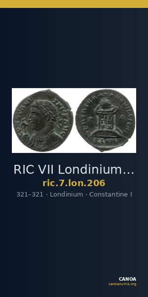 RIC VII Londinium 206 — CANOA