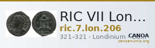 RIC VII Londinium 206 — CANOA