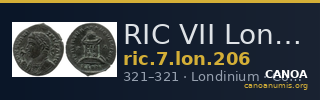 RIC VII Londinium 206 — CANOA
