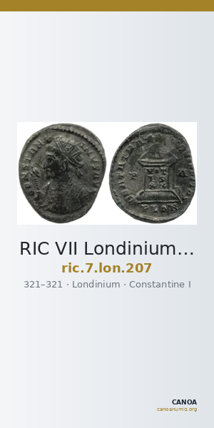 RIC VII Londinium 207 — CANOA