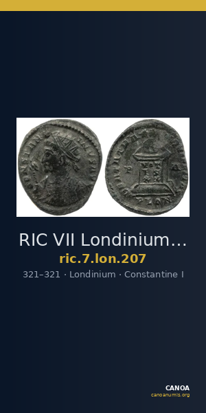 RIC VII Londinium 207 — CANOA