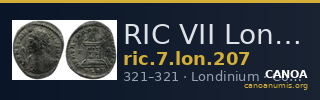 RIC VII Londinium 207 — CANOA