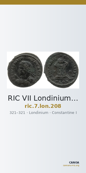 RIC VII Londinium 208 — CANOA