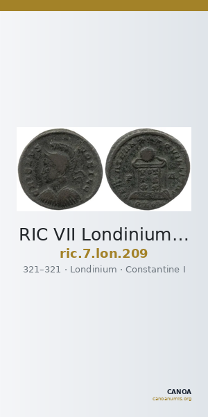 RIC VII Londinium 209 — CANOA
