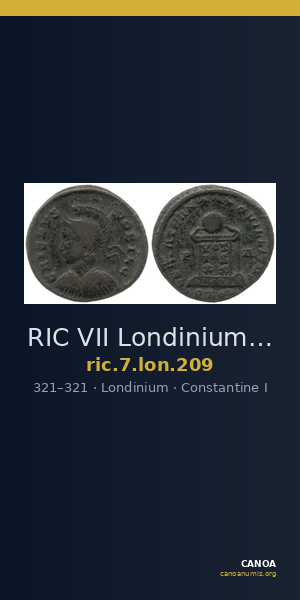 RIC VII Londinium 209 — CANOA
