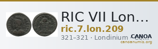 RIC VII Londinium 209 — CANOA