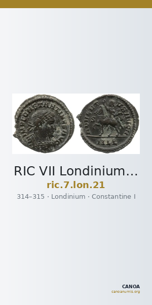 RIC VII Londinium 21 — CANOA