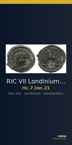 RIC VII Londinium 21 — CANOA