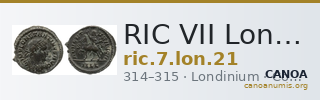 RIC VII Londinium 21 — CANOA