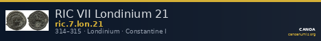 RIC VII Londinium 21 — CANOA