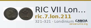 RIC VII Londinium 211 — CANOA