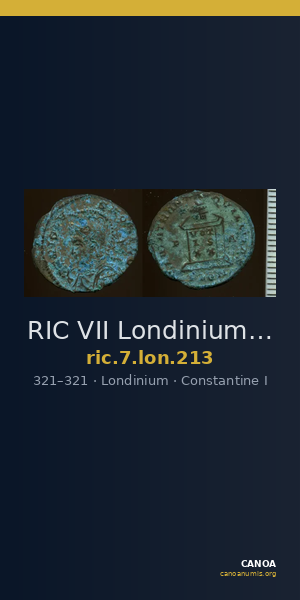 RIC VII Londinium 213 — CANOA