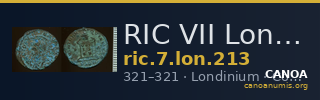 RIC VII Londinium 213 — CANOA