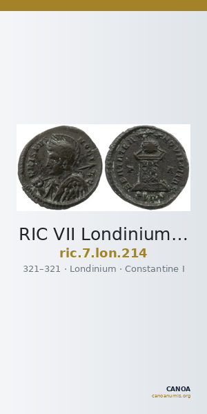 RIC VII Londinium 214 — CANOA