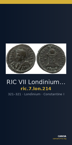 RIC VII Londinium 214 — CANOA