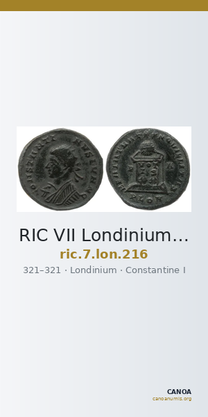 RIC VII Londinium 216 — CANOA