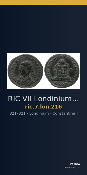 RIC VII Londinium 216 — CANOA