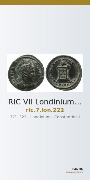 RIC VII Londinium 222 — CANOA