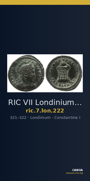 RIC VII Londinium 222 — CANOA