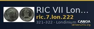 RIC VII Londinium 222 — CANOA