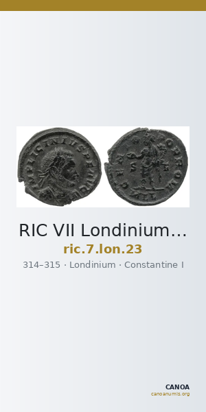 RIC VII Londinium 23 — CANOA