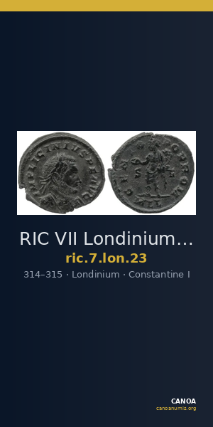 RIC VII Londinium 23 — CANOA