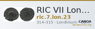 RIC VII Londinium 23 — CANOA