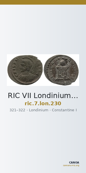 RIC VII Londinium 230 — CANOA