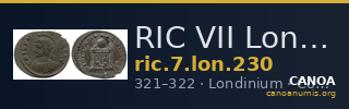 RIC VII Londinium 230 — CANOA