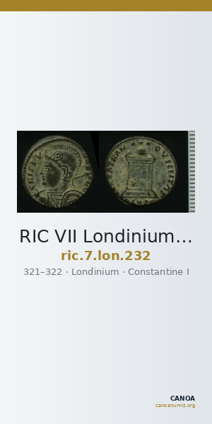 RIC VII Londinium 232 — CANOA