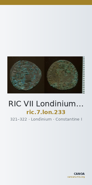 RIC VII Londinium 233 — CANOA