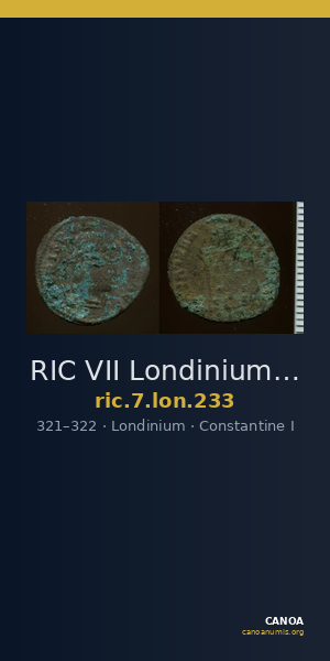 RIC VII Londinium 233 — CANOA