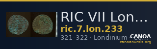 RIC VII Londinium 233 — CANOA
