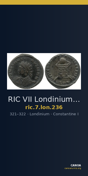 RIC VII Londinium 236 — CANOA