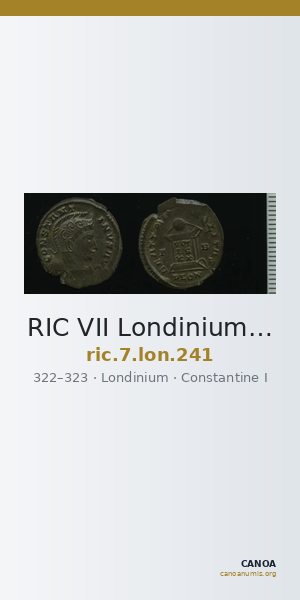 RIC VII Londinium 241 — CANOA