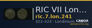 RIC VII Londinium 241 — CANOA