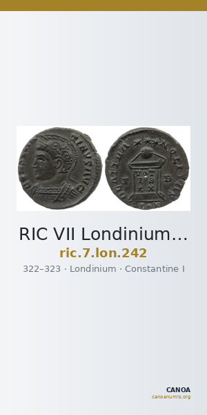 RIC VII Londinium 242 — CANOA