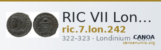 RIC VII Londinium 242 — CANOA