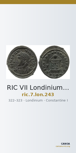 RIC VII Londinium 243 — CANOA