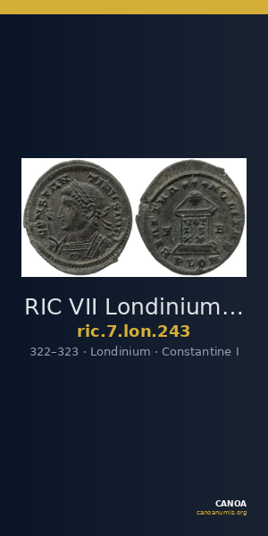 RIC VII Londinium 243 — CANOA