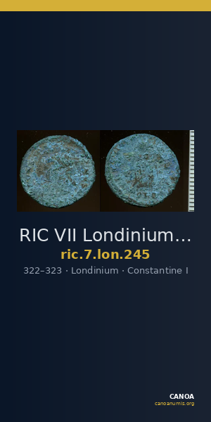 RIC VII Londinium 245 — CANOA