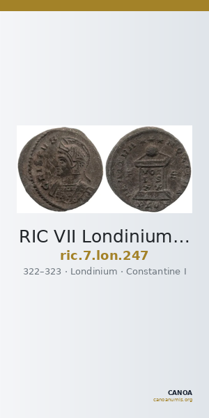 RIC VII Londinium 247 — CANOA