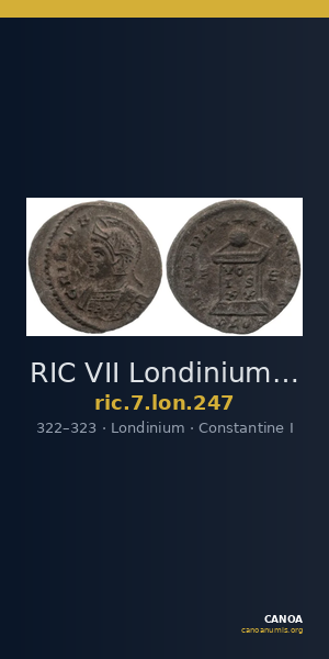 RIC VII Londinium 247 — CANOA